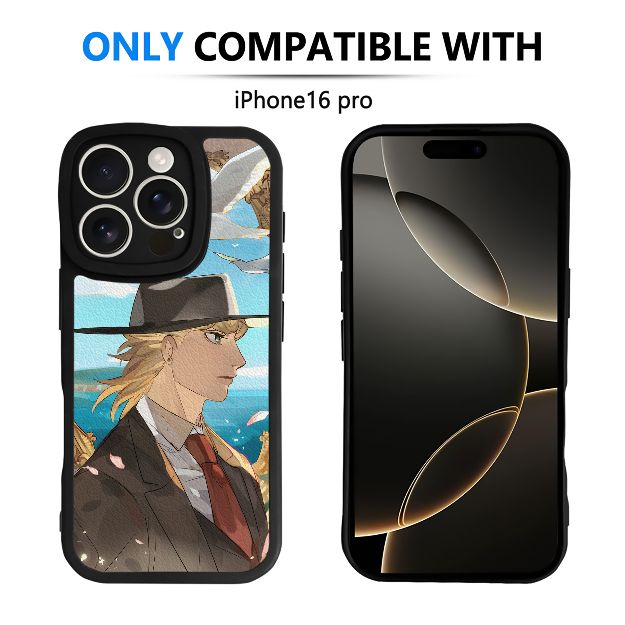 （画像用） ジョジョの奇妙な冒険 JoJo's Bizarre Adventure 【iPhone 16シリーズ対応】シリコンスマホケース（レザー調） 材質：シリコン